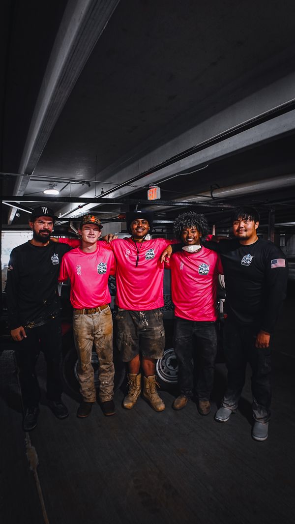 The POW Pressure Washing crew
